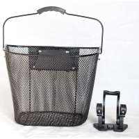 quick release Steel bike basket with handle bar in steel